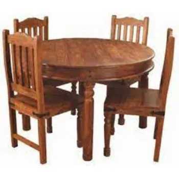 Polished Wooden Dining Table